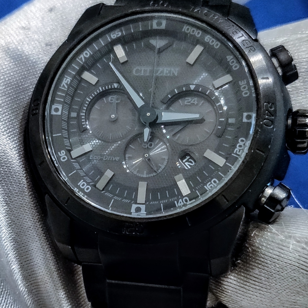 Citizen Ecosphere Ca4184-81E Eco-Drive Chrono Men's Watch Luxury